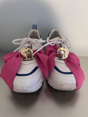 Sailor Moon x Grace Gift Ribbon Crystal Brooch White Sneakers US size 5.5/6